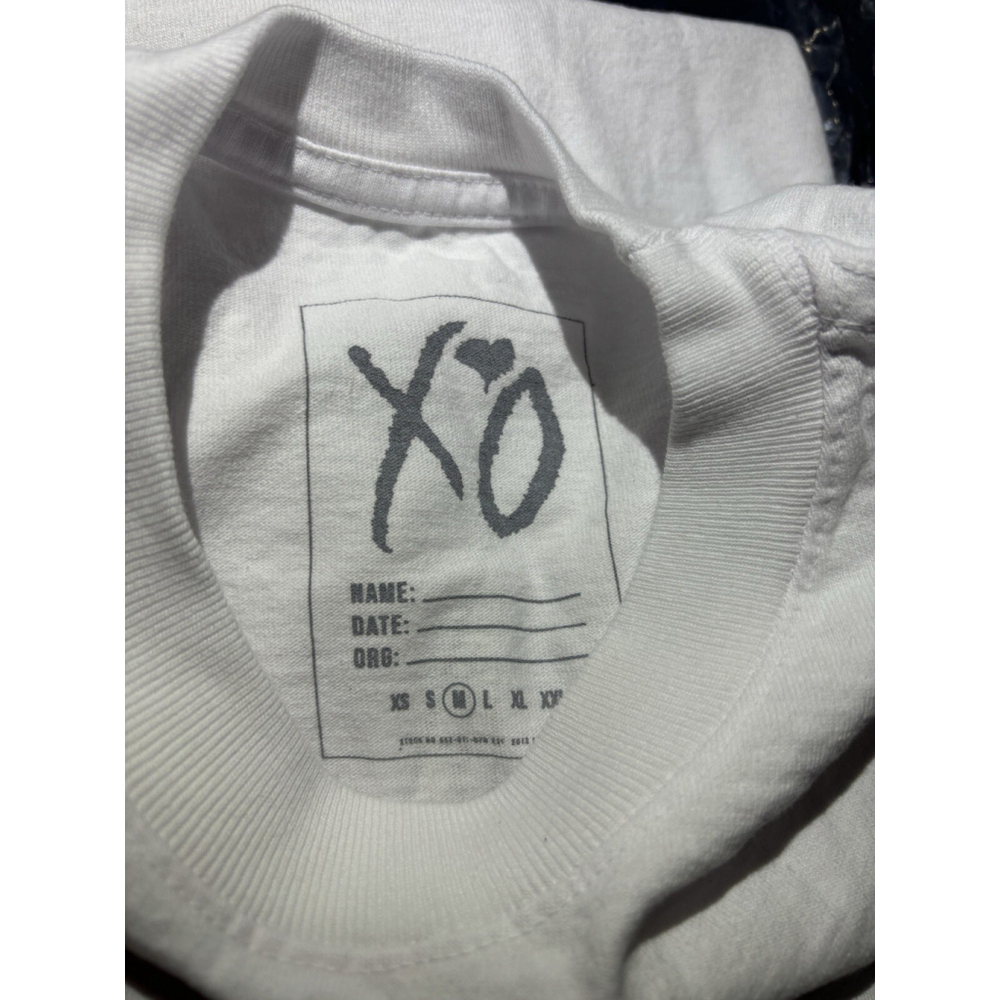 XO The Weeknd 'Die For You' T-Shirt•Lightening Bolt Back•White Size Medium•New - Picture 4 of 5
